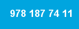 978 187 74 11